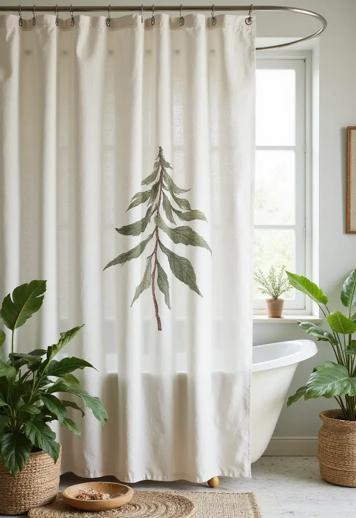 26 Bathroom Must Haves For Every Home - 2. Eco-Friendly Shower Curtain