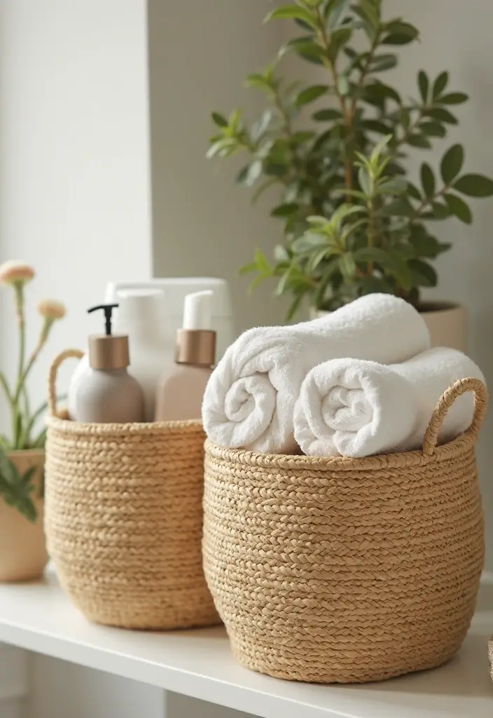 26 Bathroom Must Haves For Every Home - 7. Sustainable Storage Baskets