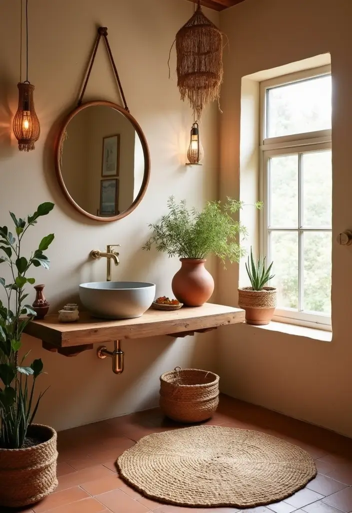 27 Bathroom Decor Pictures For Instant Inspiration - 1. Earthy Tones and Textures