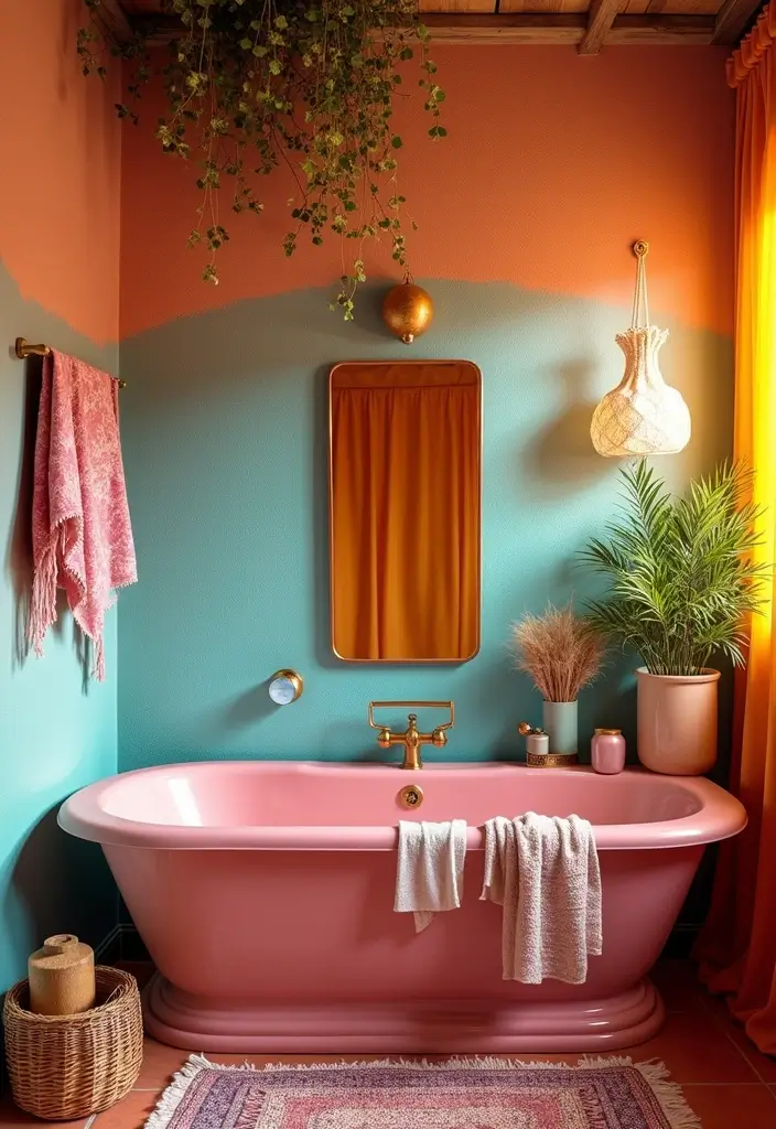 27 Bathroom Decor Pictures For Instant Inspiration - 11. A Pop of Color