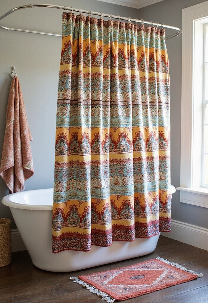 27 Bathroom Decor Pictures For Instant Inspiration - 14. Decorative Shower Curtains
