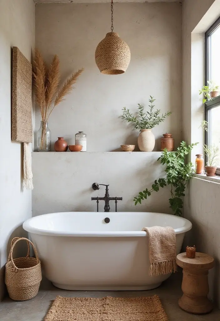 27 Bathroom Decor Pictures For Instant Inspiration - 21. Handmade Pottery
