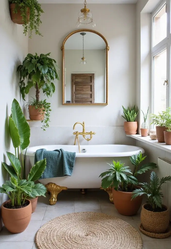 27 Bathroom Decor Pictures For Instant Inspiration - 5. Indoor Plants