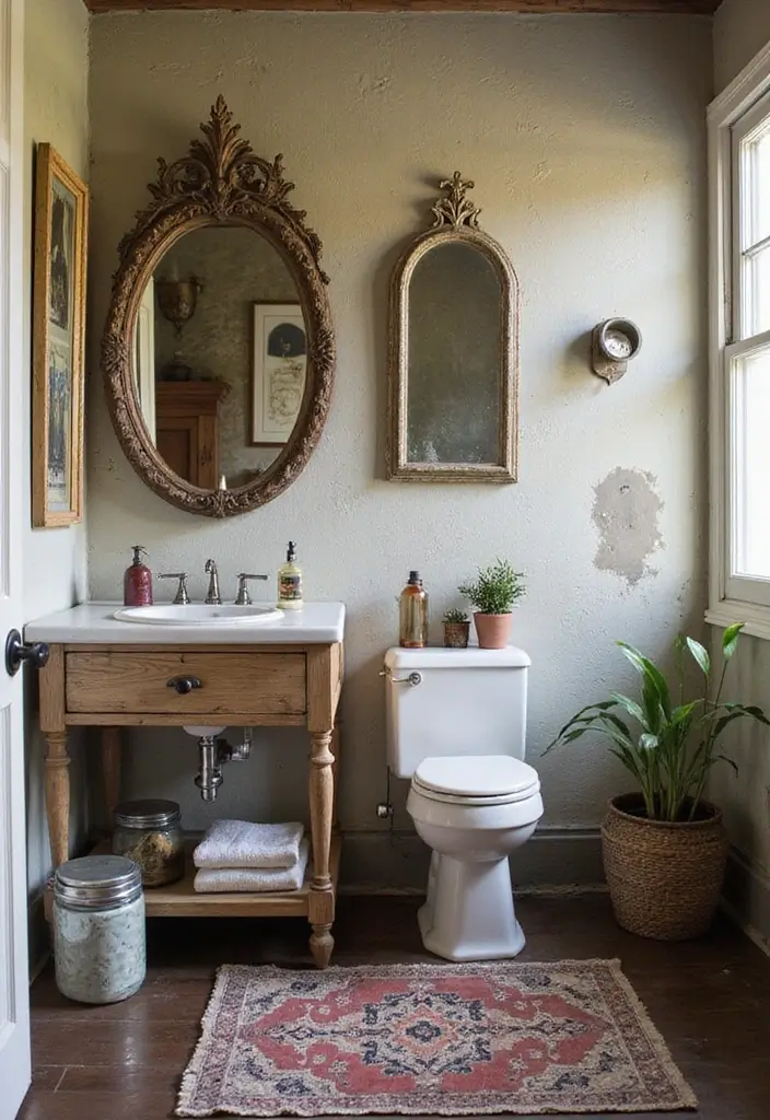 27 Bathroom Decor Pictures For Instant Inspiration - 6. Vintage Accents