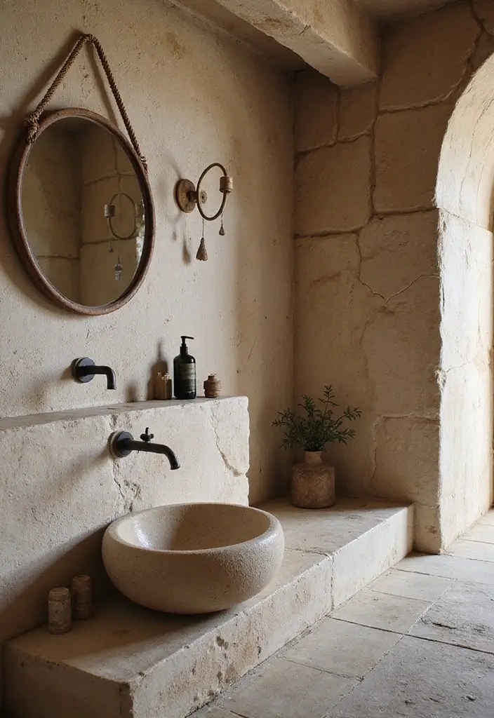 27 Bathroom Decor Pictures For Instant Inspiration - 8. Natural Stone Features