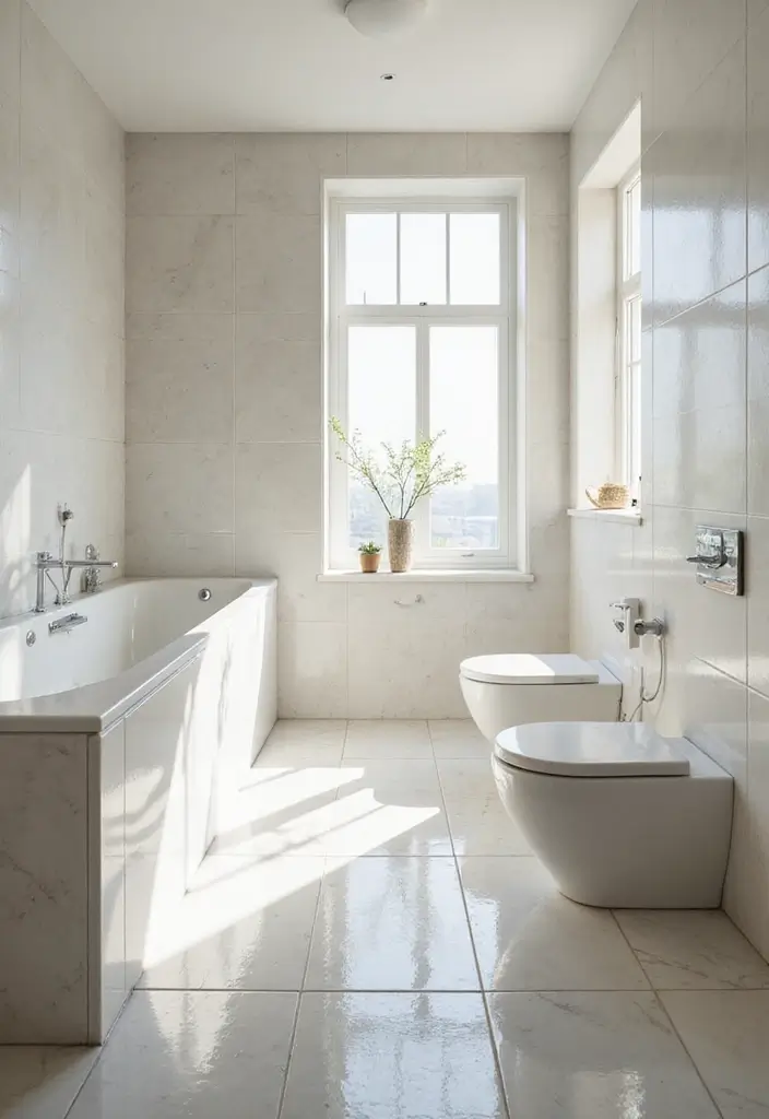 27 Bathroom Tiles Aesthetic That Matches Any Style - 9. Glossy Finish Tiles
