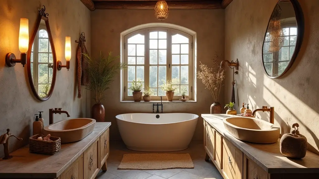 27 Brown Granite Countertops Bathroom Designs That Look Elegant