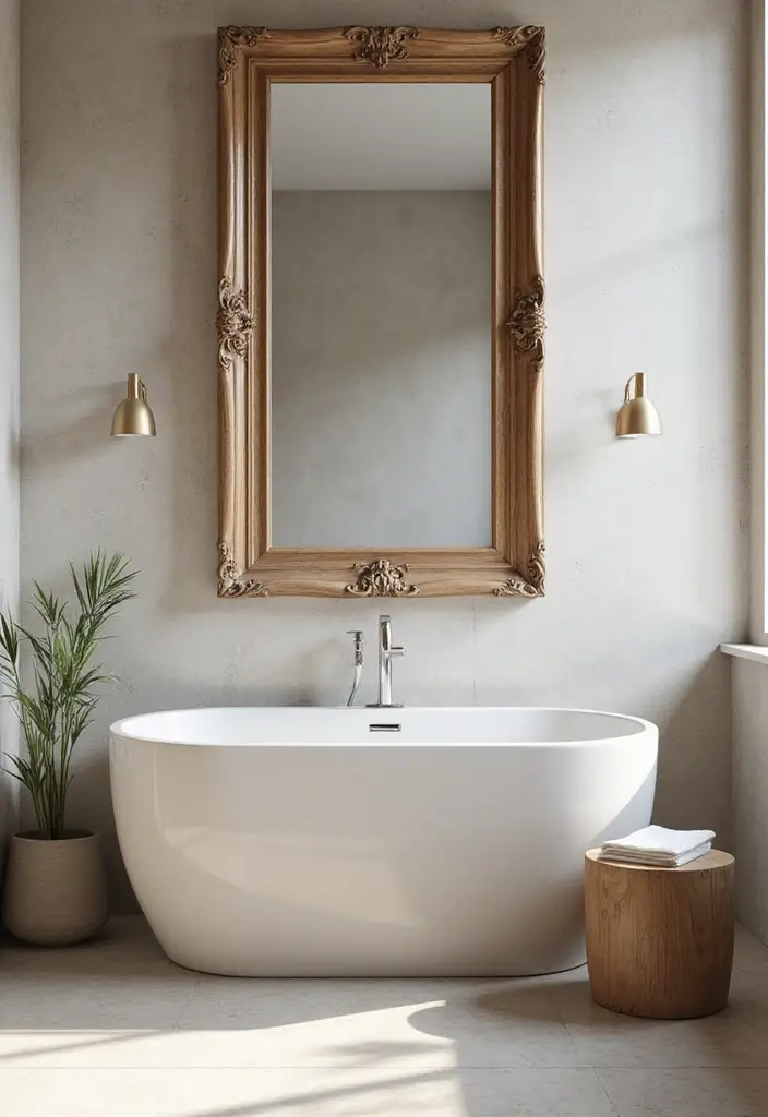 27 Decoration For Bathroom That Looks Clean And Modern - 10. Sophisticated Mirrors