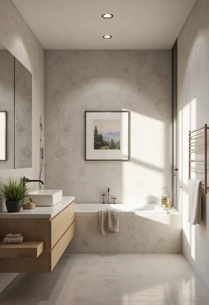 27 Decoration For Bathroom That Looks Clean And Modern - 16. Artful Displays