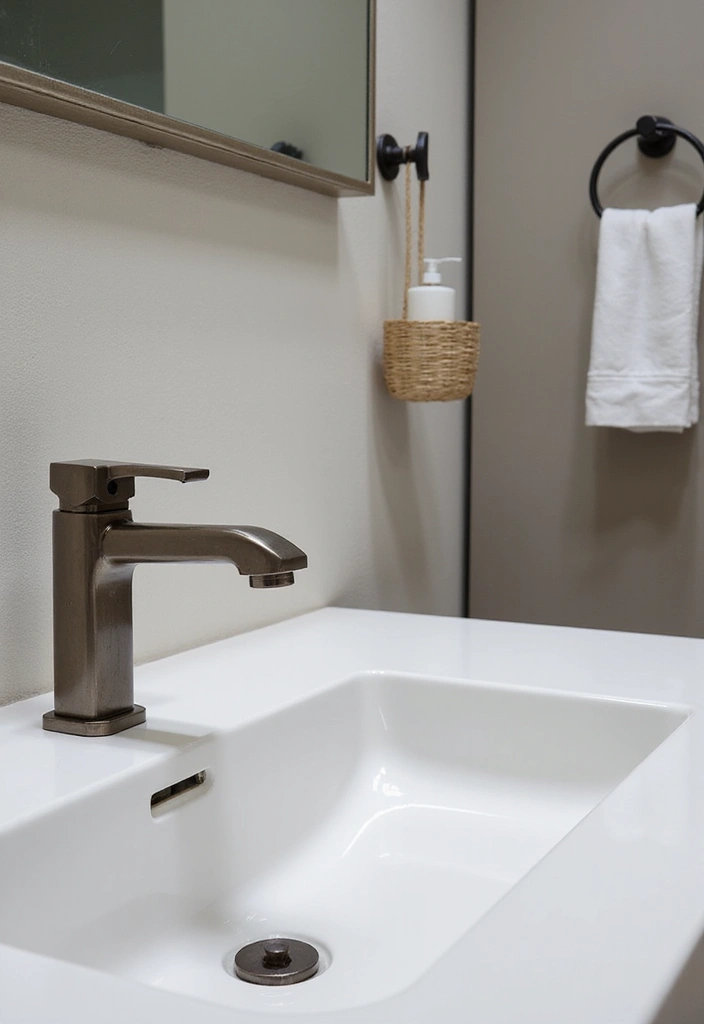 27 Decoration For Bathroom That Looks Clean And Modern - 17. Elegant Hardware