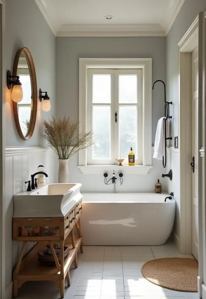 27 Decoration For Bathroom That Looks Clean And Modern - 25. Vintage Touches