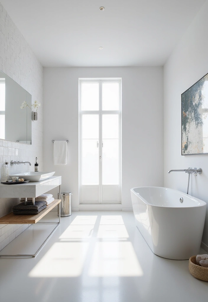 27 Decoration For Bathroom That Looks Clean And Modern - 27. White Spaces