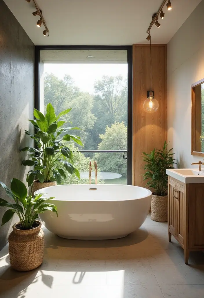 27 Decoration For Bathroom That Looks Clean And Modern - 6. Natural Elements