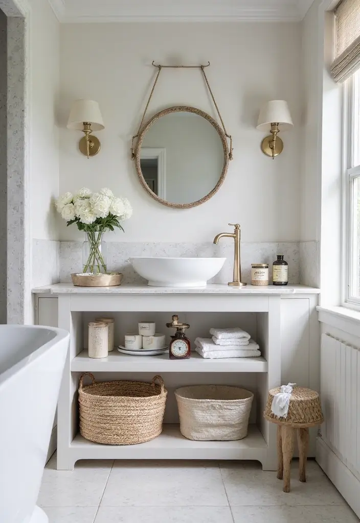 27 Decoration For Bathroom That Looks Clean And Modern - 8. Functional Storage Solutions