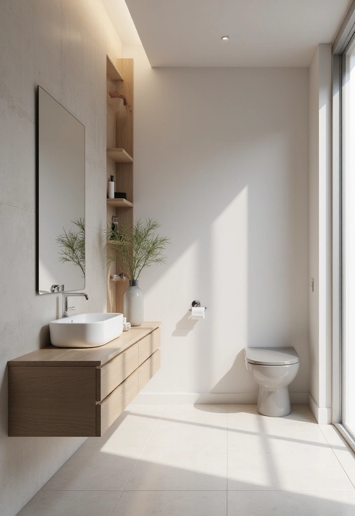 27 Large Bathroom Ideas That Feel Luxurious - 11. Minimalist Design for a Sleek Look