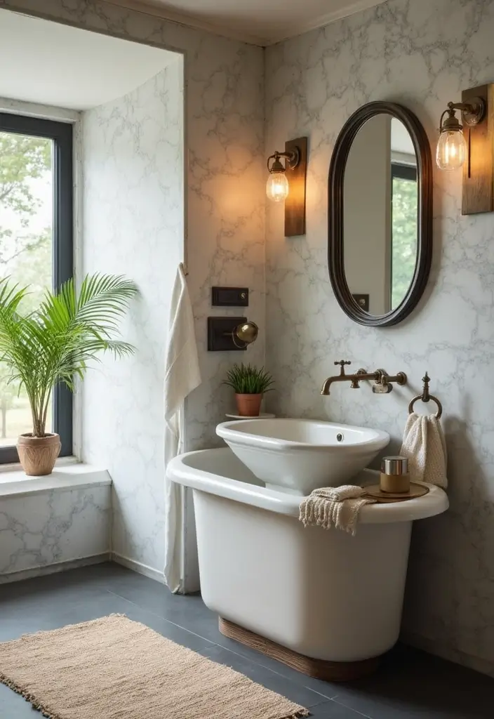 27 Modern Victorian Bathroom Ideas That Mix Old And New - 13. Freestanding Sinks