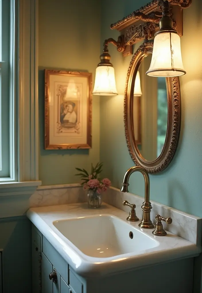 27 Modern Victorian Bathroom Ideas That Mix Old And New - 2. Vintage Bathroom Fixtures