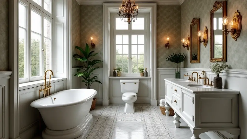 27 Modern Victorian Bathroom Ideas That Mix Old And New