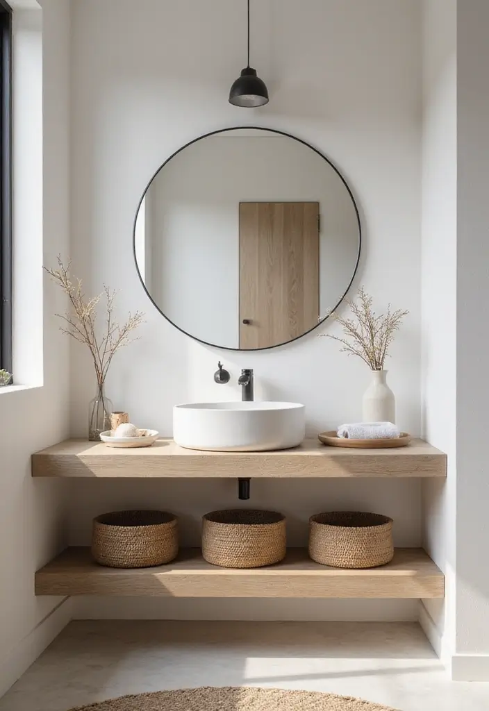 27 Small Bathroom Ideas Modern And Functional - 1. Minimalist Floating Vanities