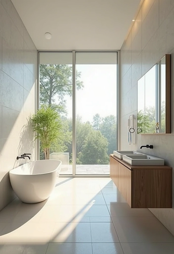 27 Small Bathroom Ideas Modern And Functional - 10. Natural Light Enhancement