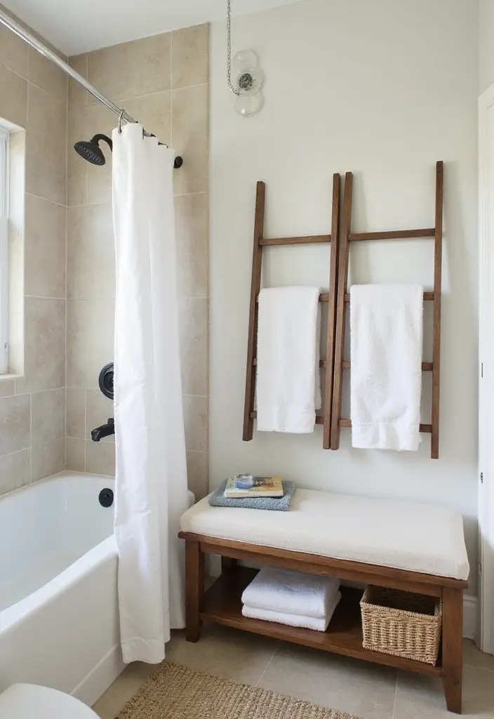 27 Small Bathroom Ideas Modern And Functional - 11. Dual-Purpose Furniture