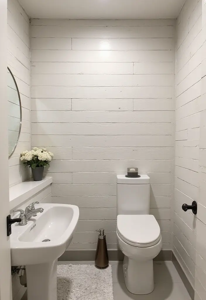 27 Small Bathroom Ideas Modern And Functional - 14. Textured Walls