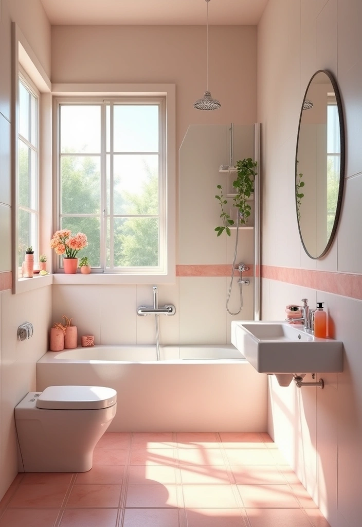 27 Small Bathroom Ideas Modern And Functional - 19. Bright and Airy Colors
