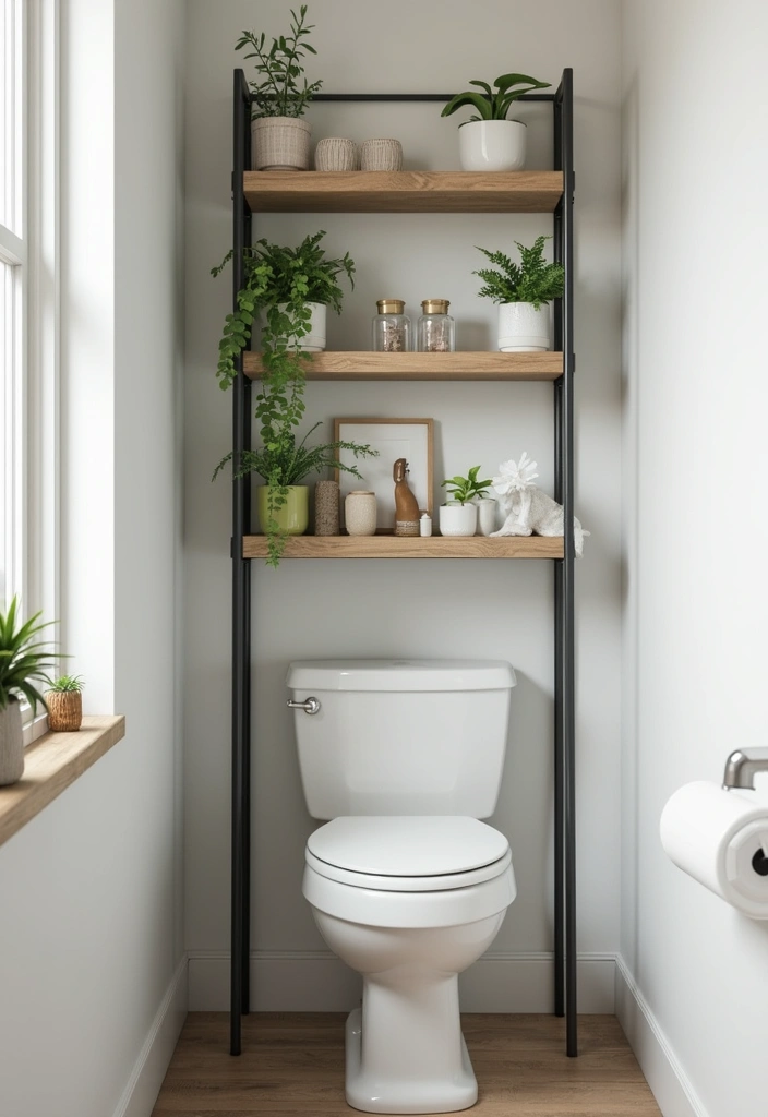 27 Small Bathroom Ideas Modern And Functional - 2. Space-Saving Shelving
