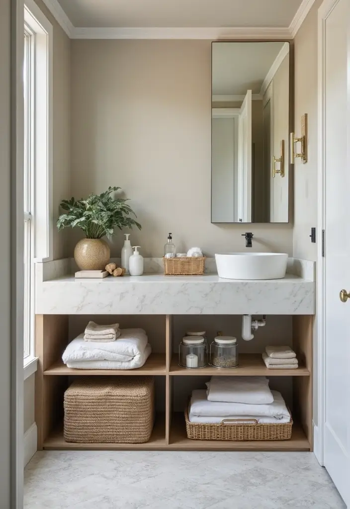 27 Small Bathroom Ideas Modern And Functional - 3. Clever Bathroom Storage