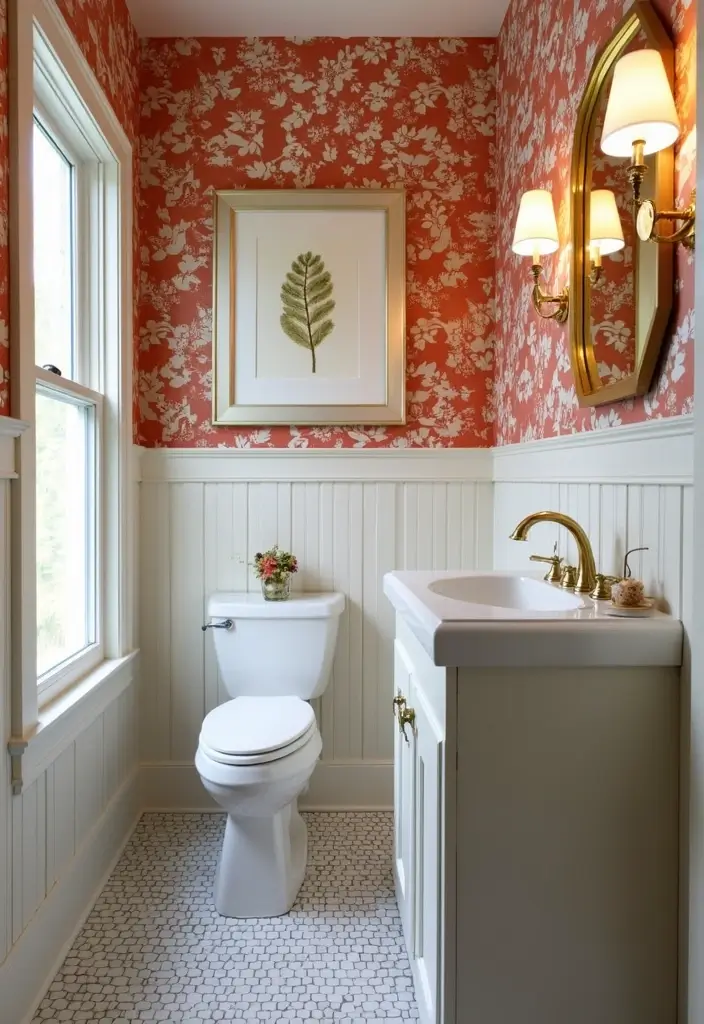 27 Small Bathroom Ideas Modern And Functional - 4. Bold Accent Walls