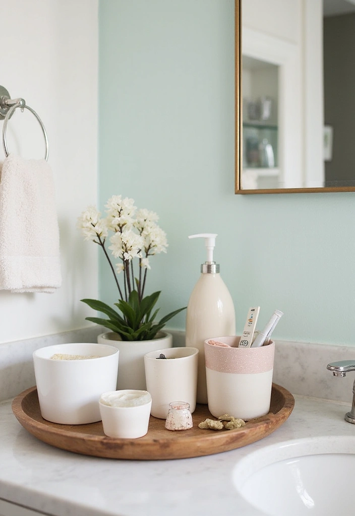 27 Spring Bathroom Decor Ideas That Feel Fresh - 19. Upcycled Containers for Storage
