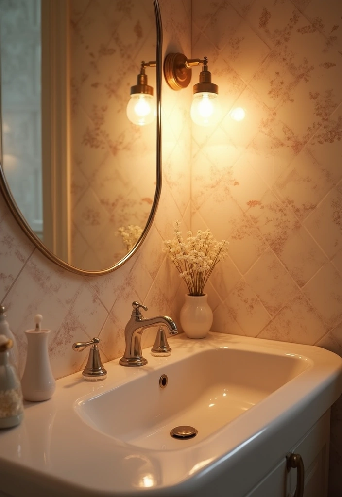 27 Spring Bathroom Decor Ideas That Feel Fresh - 20. Soft Lighting Fixtures