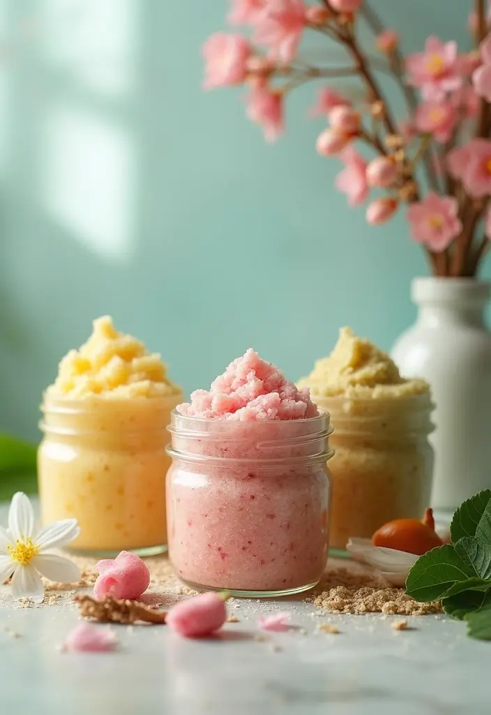 27 Spring Bathroom Decor Ideas That Feel Fresh - 25. DIY Natural Body Scrubs