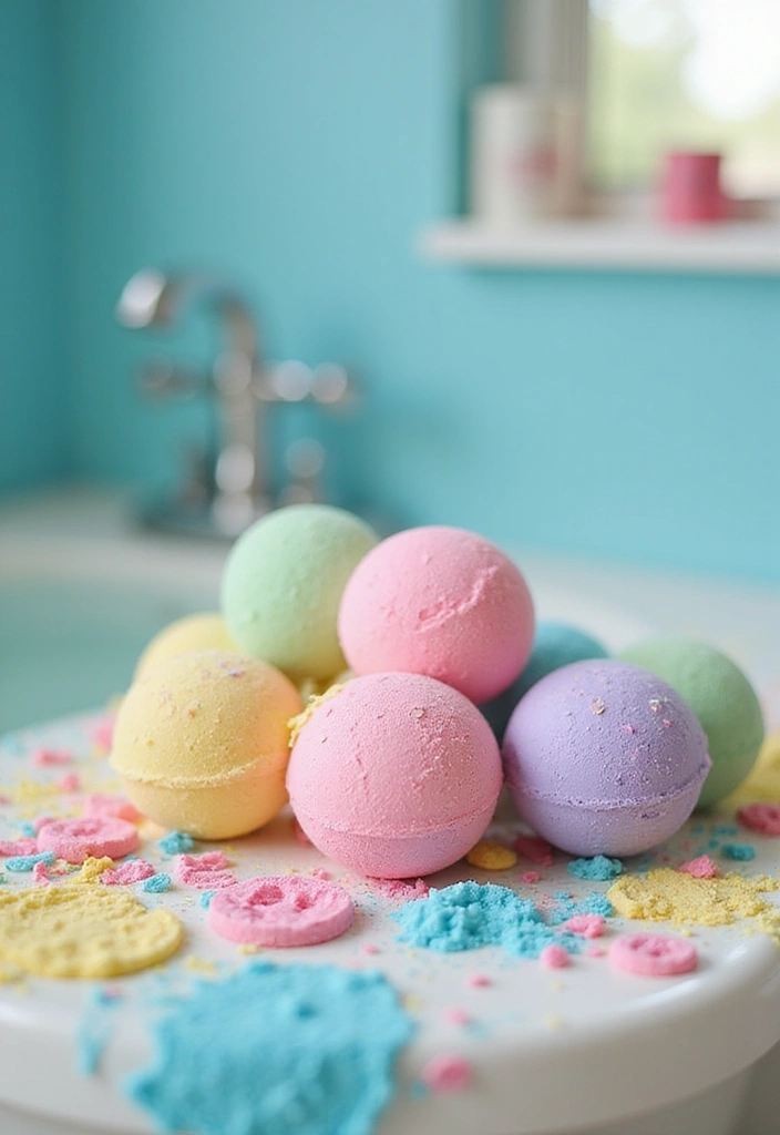 27 Toca Boca Bathroom Ideas That Feel Fun And Creative - 26. Playful Bath Bombs
