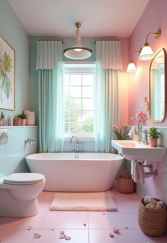 28 Adorable Kids Jack And Jill Bathroom Ideas That Are Eco-Friendly - 25. Magical Unicorn Land