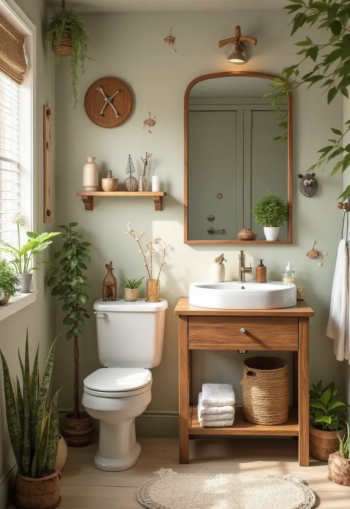28 Adorable Kids Jack And Jill Bathroom Ideas That Are Eco-Friendly - 26. Whimsical Woodland