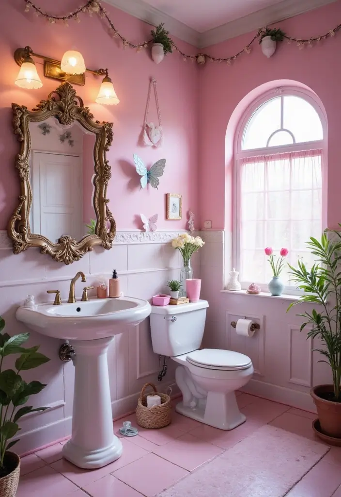 28 Adorable Kids Jack And Jill Bathroom Ideas That Are Eco-Friendly - 8. Magical Fairyland