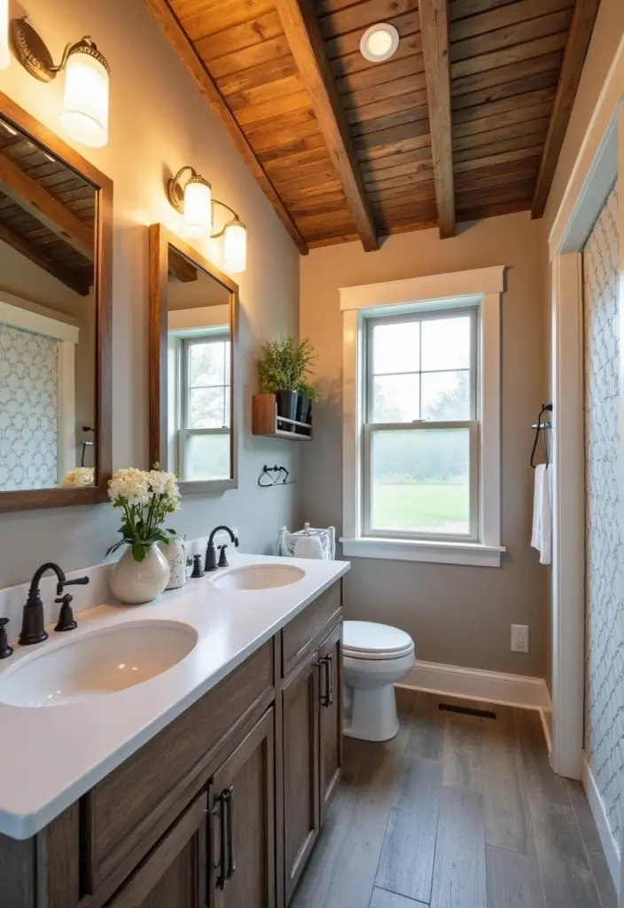 28 Bathroom Ceiling Ideas That Transform The Look - 10. Shiplap Ceilings