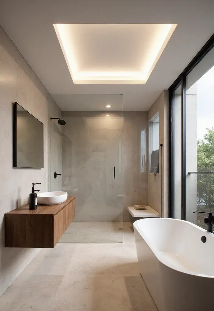 28 Bathroom Ceiling Ideas That Transform The Look - 19. Drop Ceilings