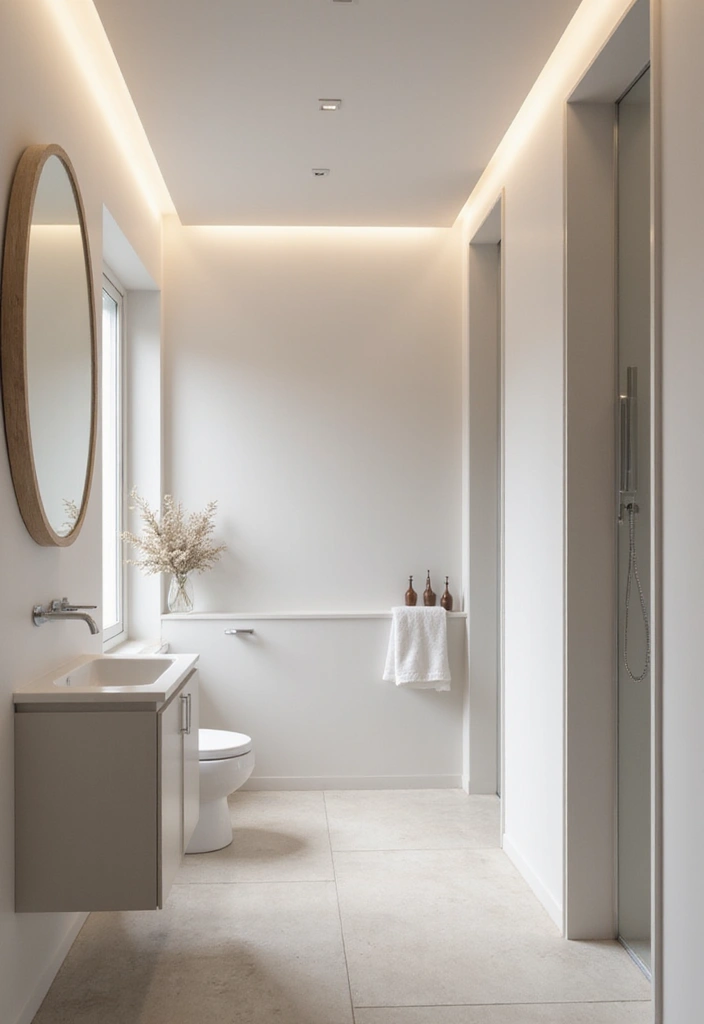 28 Bathroom Ceiling Ideas That Transform The Look - 21. Minimalist Pleasures