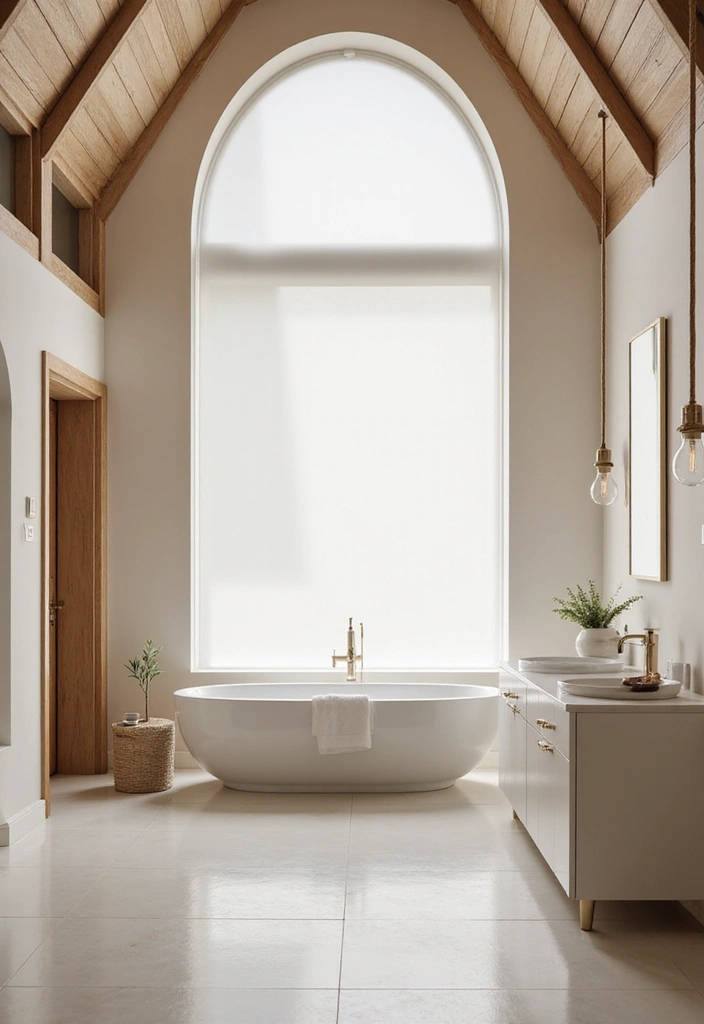 28 Bathroom Ceiling Ideas That Transform The Look - 5. Vaulted Ceilings