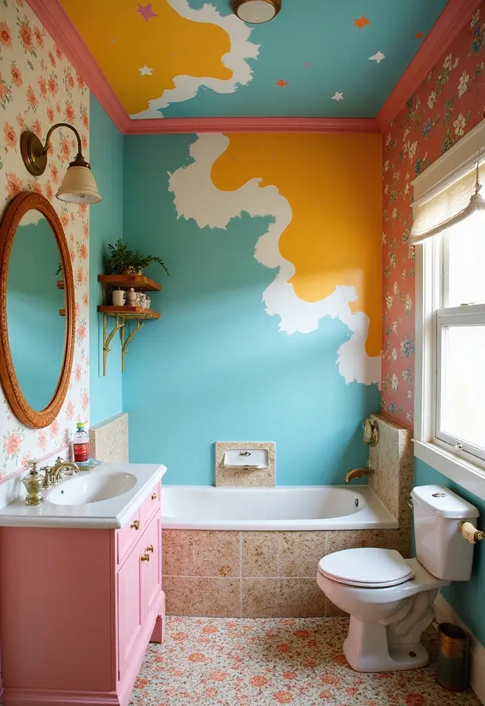 28 Bathroom Ceiling Ideas That Transform The Look - 6. Painted Ceilings