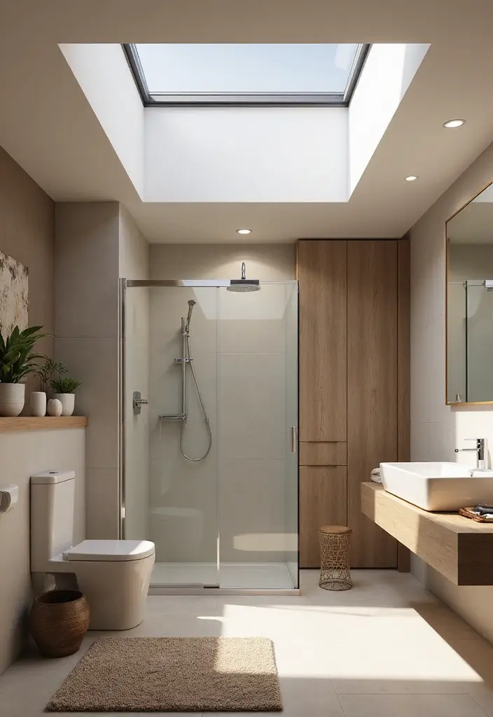 28 Bathroom Ceiling Ideas That Transform The Look - 7. Skylights