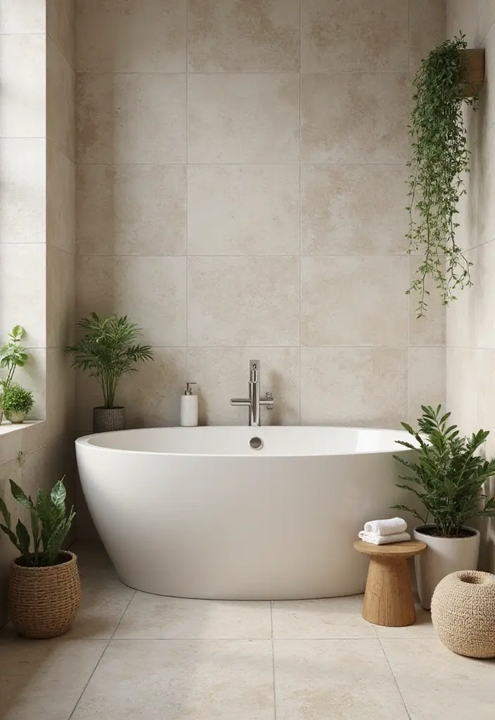 28 Bathroom Floor And Wall Tile Ideas That Match Perfectly - 11. Eco-Friendly Ceramic Tiles