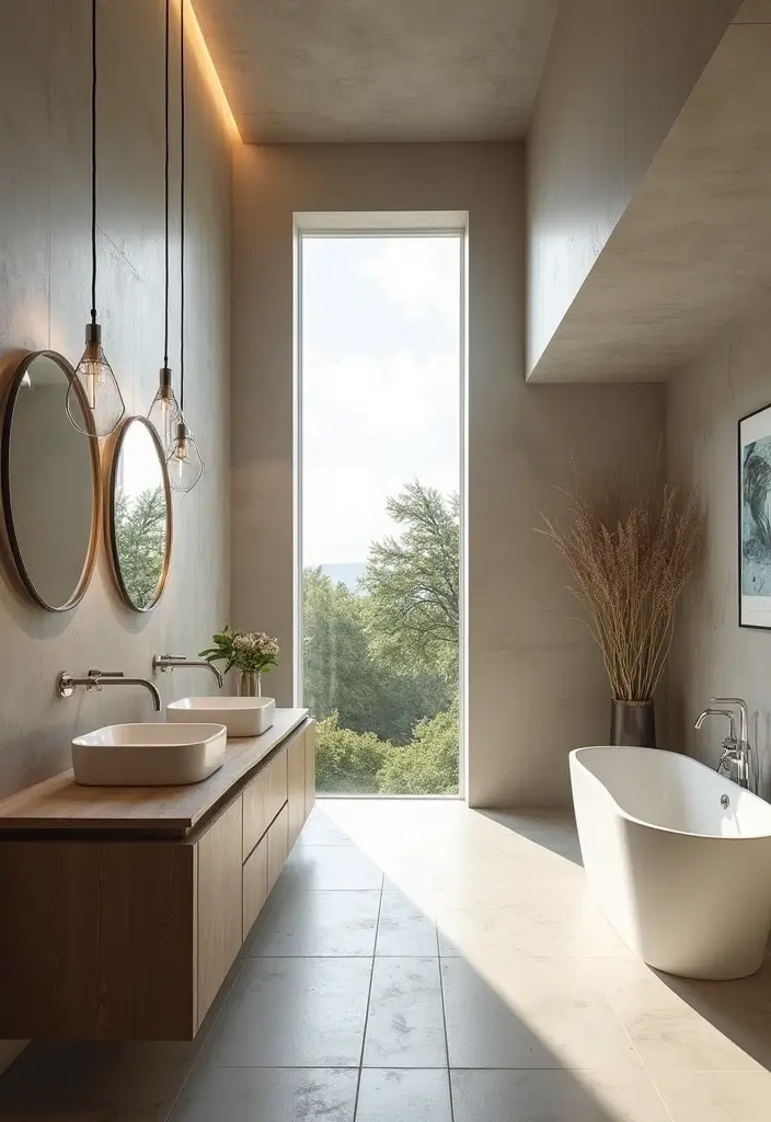 28 Bathroom High Ceiling Ideas That Add Drama - 17. Open-Concept Design