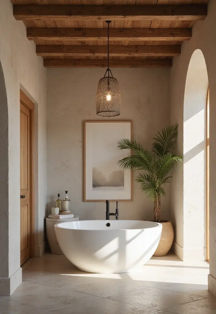 28 Bathroom High Ceiling Ideas That Add Drama - 25. Luxurious Spa Elements