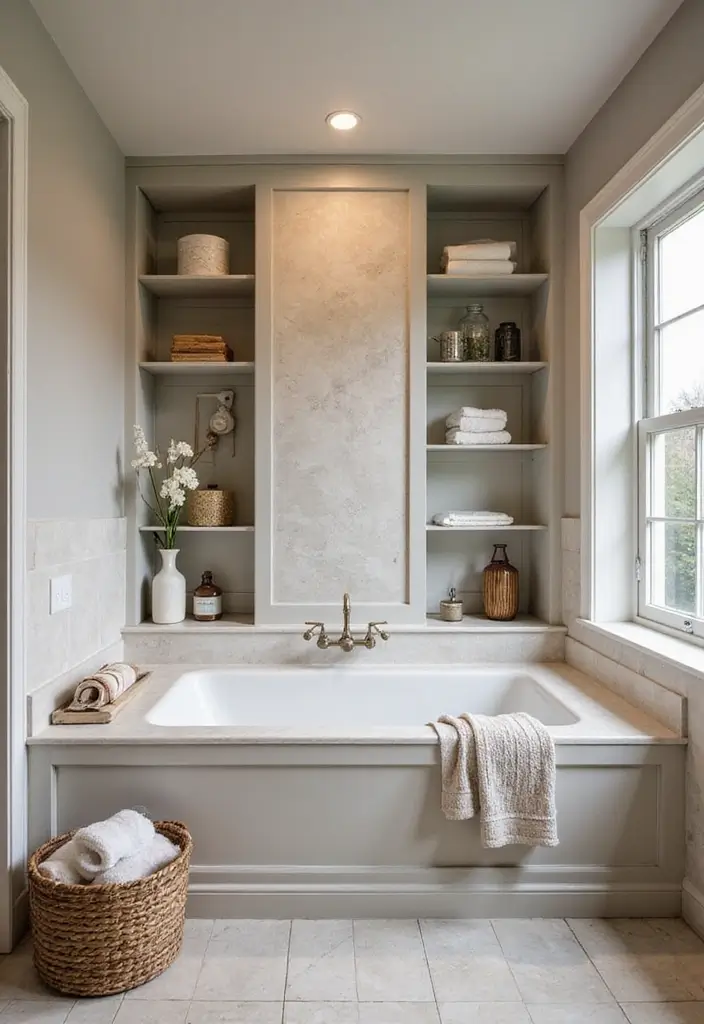 28 Bathroom Ideas With Tub For Relaxing Evenings - 21. Unique Bathtub Surrounds