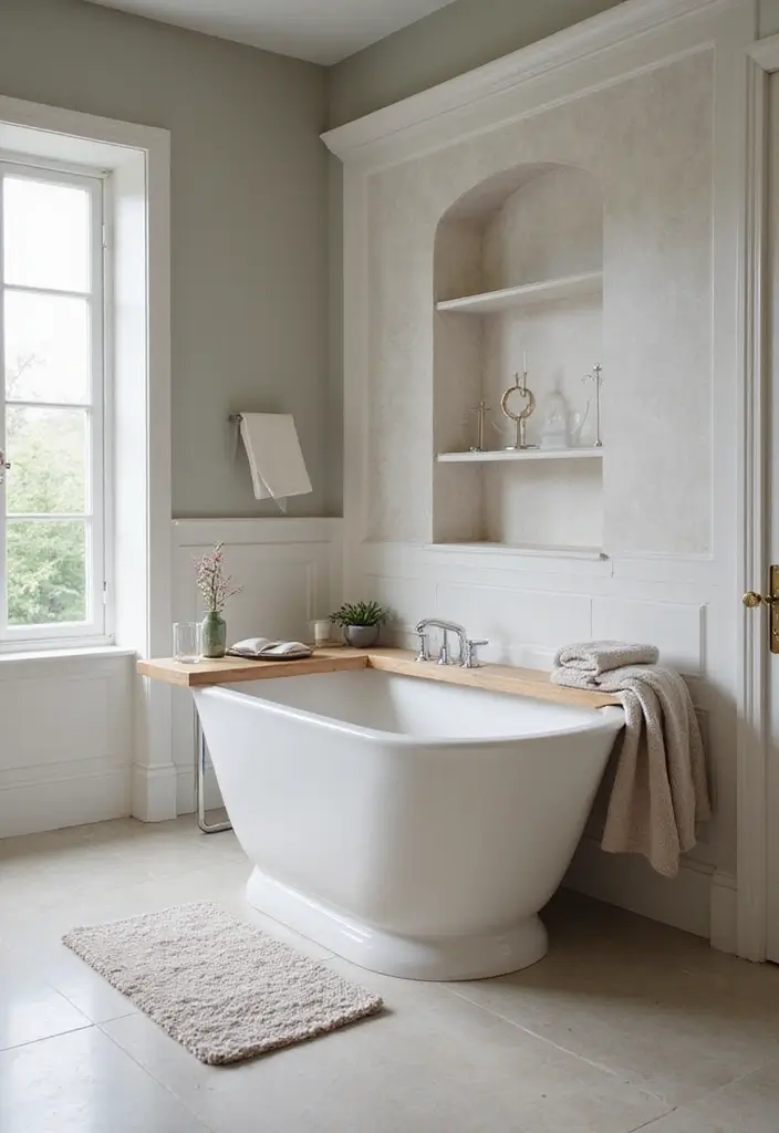 28 Bathroom Ideas With Tub For Relaxing Evenings - 26. Functional Freestanding Tubs