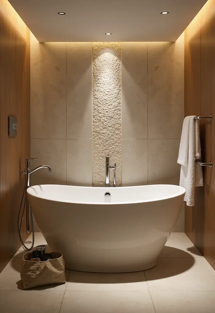 28 Bathroom Ideas With Tub For Relaxing Evenings - 5. Spa-Like Features