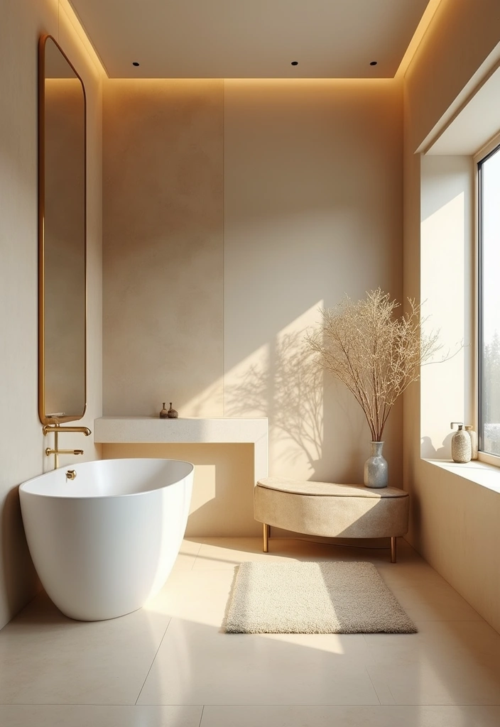 28 Beige And Gold Bathroom Ideas That Feel Chic - 6. Neutral Color Schemes